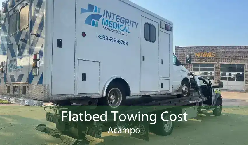 Flatbed Towing Cost Acampo