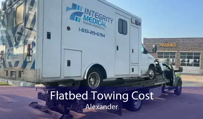Flatbed Towing Cost Alexander