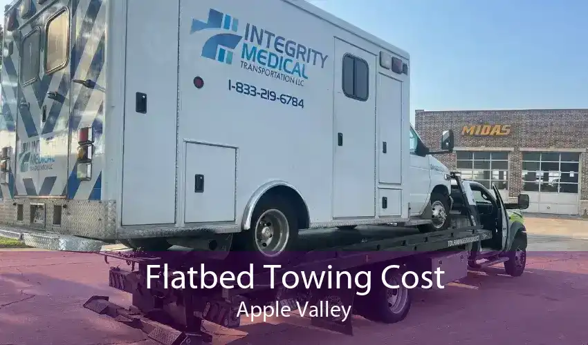 Flatbed Towing Cost Apple Valley