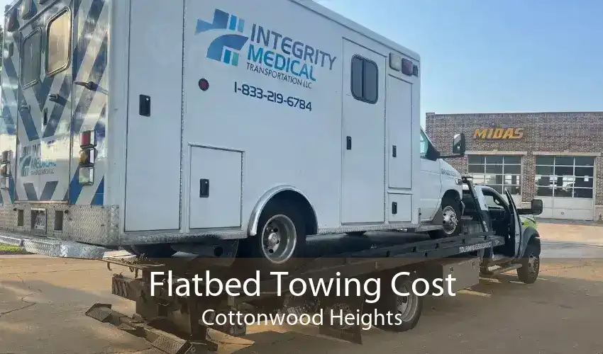 Flatbed Towing Cost Cottonwood Heights