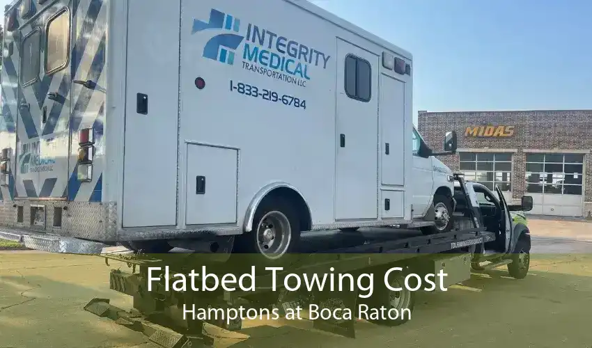 Flatbed Towing Cost Hamptons at Boca Raton
