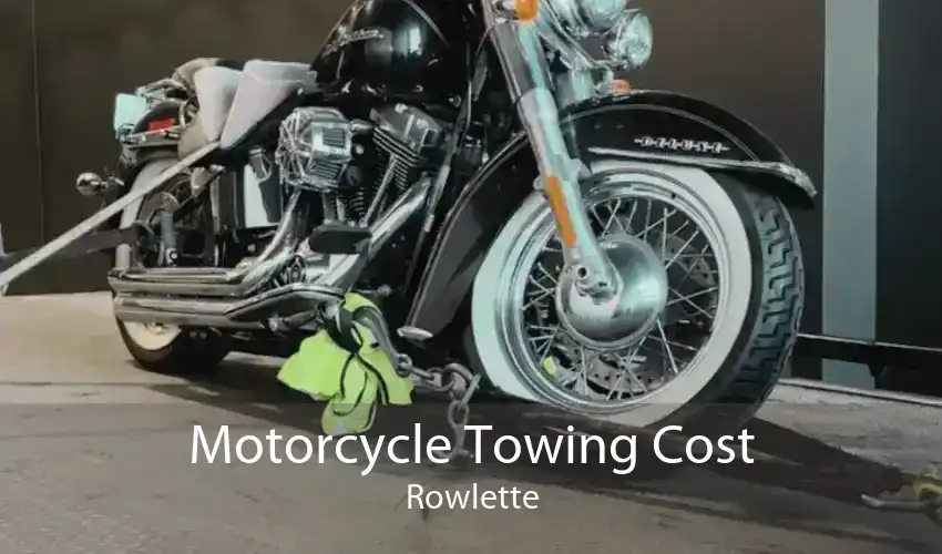 Motorcycle Towing Cost Rowlette