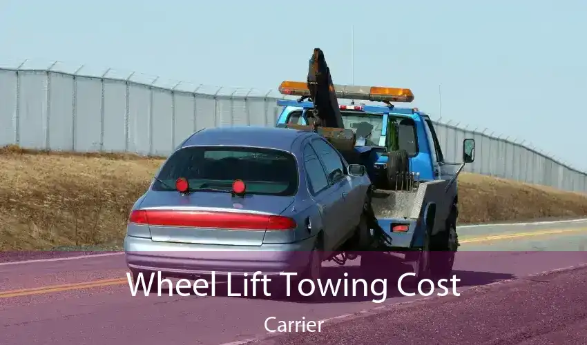 Wheel Lift Towing Cost Carrier